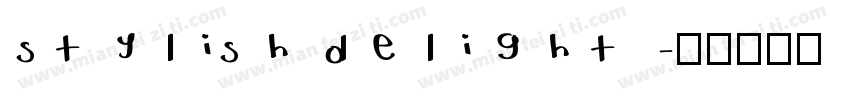 stylish delight字体转换